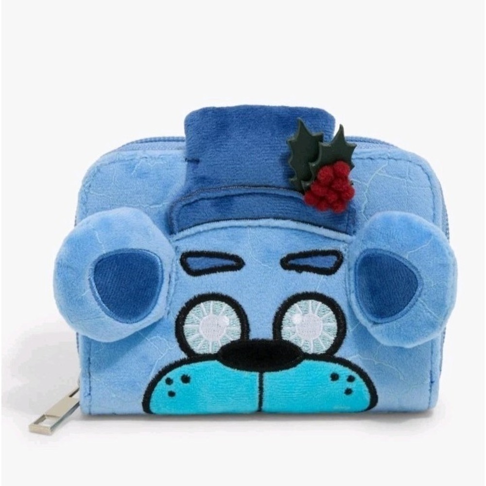 NWT Five Nights At Freddy's Freddy Frostbear Plush Mini Holiday Wallet